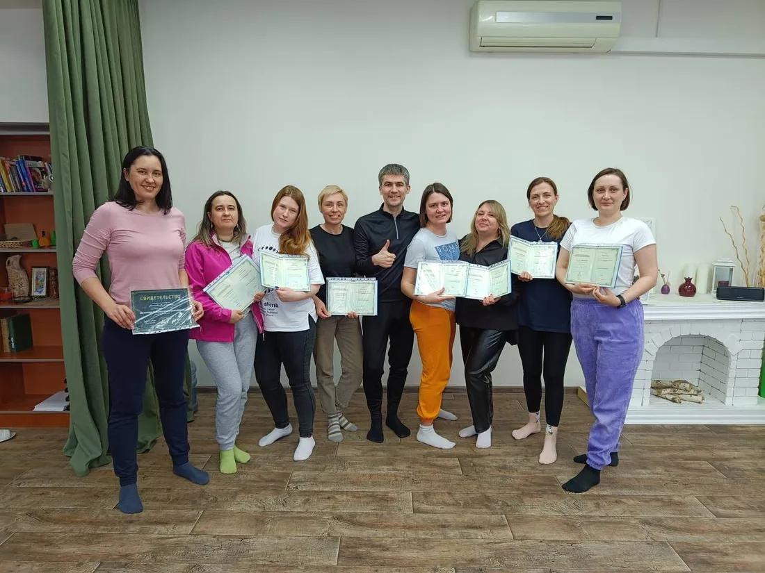 Вручение свидетельств после модуля