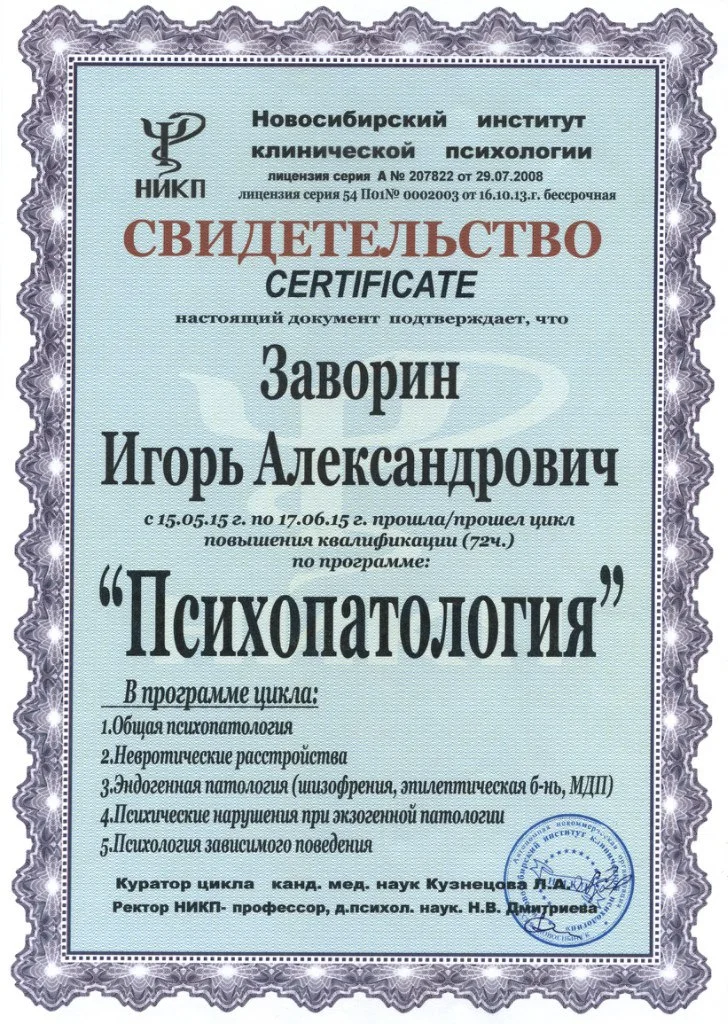 Диплом или сертификат 30