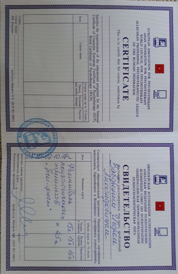 Диплом или сертификат 7