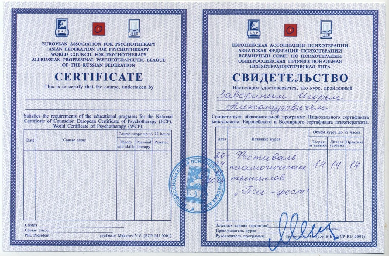 Диплом или сертификат 24